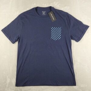 Peloton T-Shirt Men's Medium Navy Blue Short‎ Sleeve Casual Comfort Pocket NWT